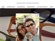 Tablet Screenshot of midsouthvisioncenter.com